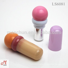 LS6081 unique shaped empty Lipstick packing tube